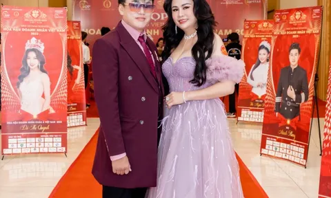 Hoa hậu Thiện nguyện Lý Kim Ngân xuất hiện với tư cách khách mời vinh dự tại họp báo Hoa hậu Doanh nhân Việt Nam 2023