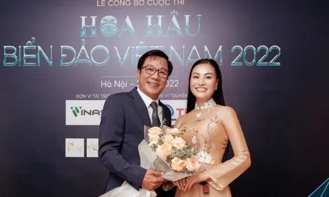 Trần Huyền Nhung dịu dàng trong tà áo dài tham dự sự kiện công bố cuộc thi Hoa Hậu Biển Đảo Việt Nam 2022