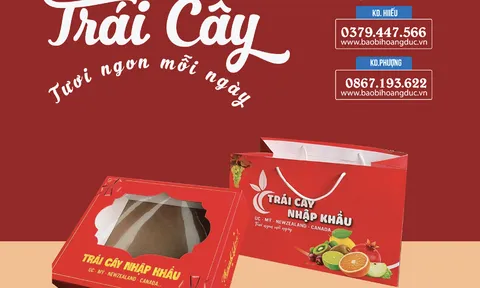 Hộp đựng hoa quả, hộp đựng trái cây - tạo thương hiệu, tăng doanh thu
