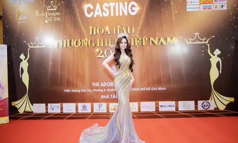 Á hậu Lê Thị Hồng Thắm ngồi ghế hội đồng thẩm định tại “Hoa hậu Thương hiệu Việt Nam 2022”