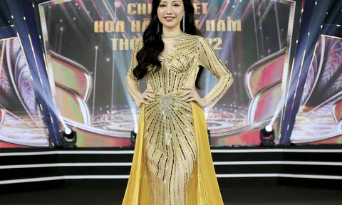 Á hậu Vũ Thị Ngọc xuất hiện với tư cách khách mời tại chung kết Hoa hậu Việt Nam Thời đại 2022