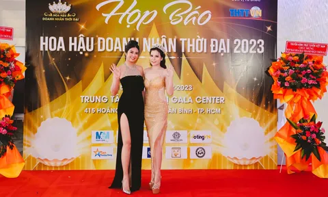 Màn đọ sắc "bất phân thắng bại" của Á hậu Thạch Cẩm Tố cùng Hoa hậu Việt Nam Ngọc Hân tại sự kiện mới đây