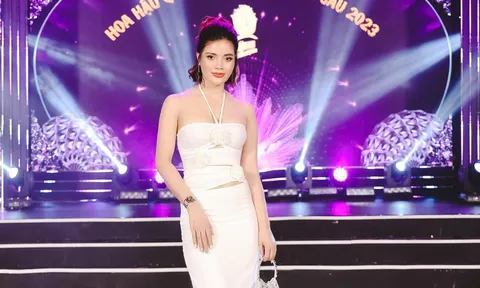 Nhan sắc quyến rũ của Á hậu Hà Linh trước thời khắc chuyển giao danh hiệu cho người kế nhiệm tại chung kết Hoa hậu Quý bà Việt Nam Toàn cầu 2023