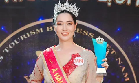 Doanh nhân Trần Thị Huyền Trân đạt Á hậu 3 Hoa hậu Doanh nhân Du lịch Việt Nam 2023