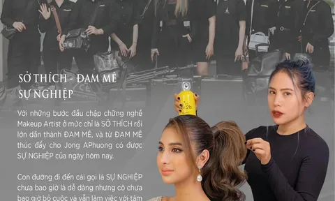 Jong APhuong Academy tài trợ make up cho cuộc thi Hoa hậu Doanh nhân Du lịch Việt Nam 2023