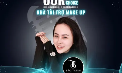 Ngọc Bảo Trinh - Nhà tài trợ Make Up tại chung kết cuộc thi giọng nói truyền cảm hứng ‘Our Voice - Our Choice”