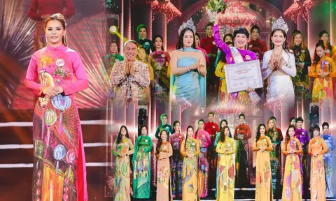 Nhìn lại các thiết kế áo dài của NTK Tony Phạm trên sân khấu Hoa hậu Doanh nhân Đất Việt 2023