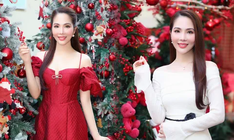 Hoa hậu Dương Kim Ánh ‘biến hóa’ đa dạng phong cách trong bộ hình giáng sinh